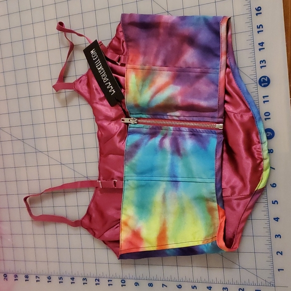Dolls Kill Take a hit tie dye corset large - Picture 3 of 6